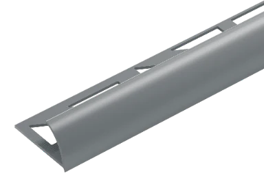 Profil do glazury PVC zewnętrzny 10mm Cezar Szary Ciemny RAL7037 Mat 2,50m