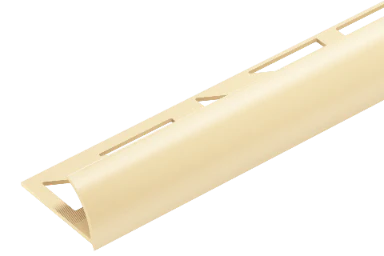 Profil do glazury PVC zewnętrzny 9mm Cezar Kość Słoniowa RAL1015 Mat 2,50m