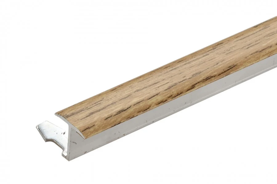 Profil dylatacyjny do glazury do łuków aluminium laminat 15mm 2,5m Dąb