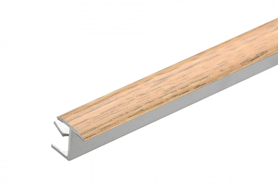 Profil dylatacyjny do glazury do łuków aluminium laminat 15mm 2,5m Dąb Naturalny
