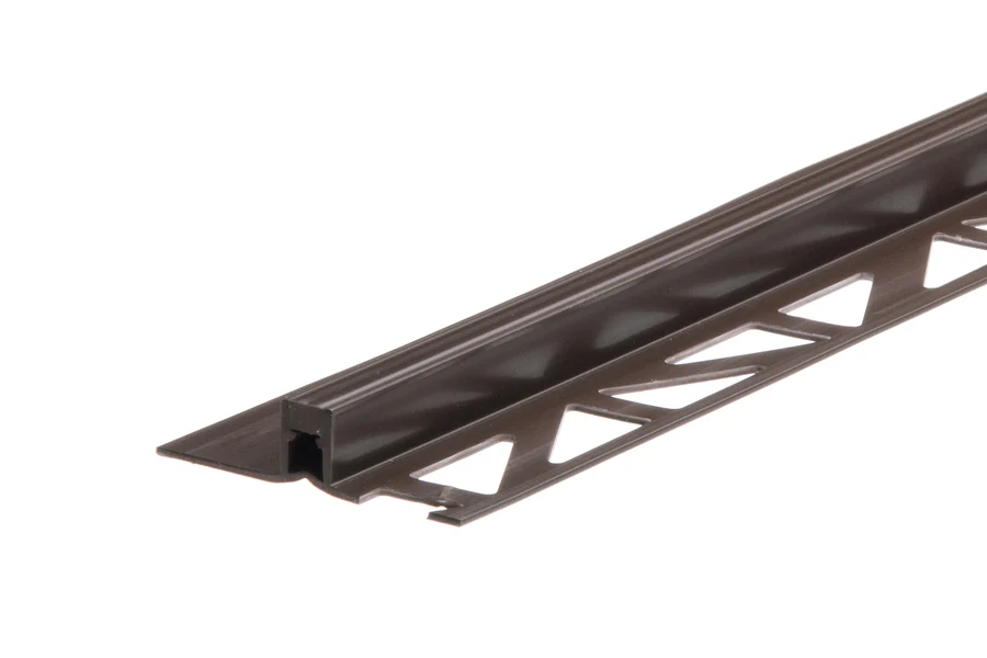 Profil dylatacyjny do terakoty PVC 10mm 2,5m Brązowy Ciemny