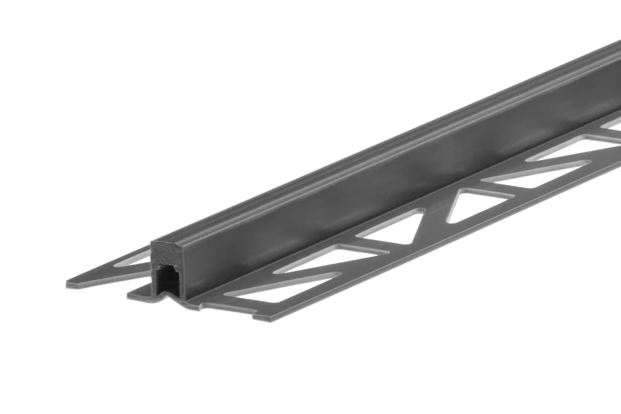 Profil dylatacyjny do terakoty PVC 12mm 2,5m Szary Ciemny