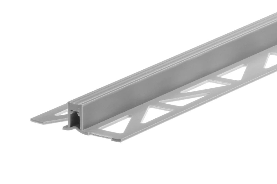 Profil dylatacyjny do terakoty PVC 12mm 2,5m Szary Jasny
