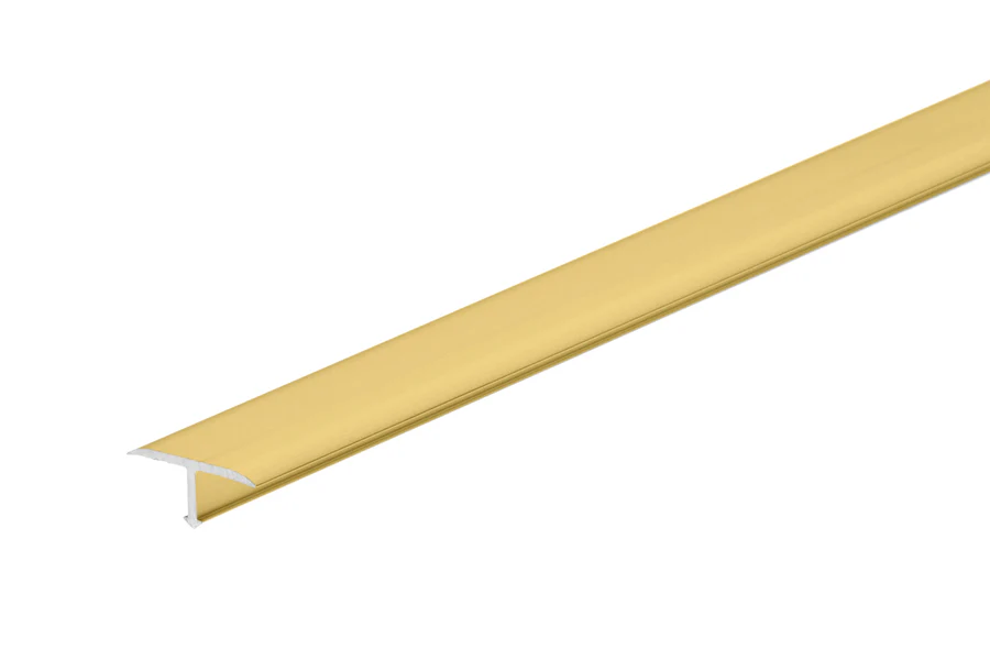 Profil fugowy gładki aluminium anoda 20mm 2,5m Złoty