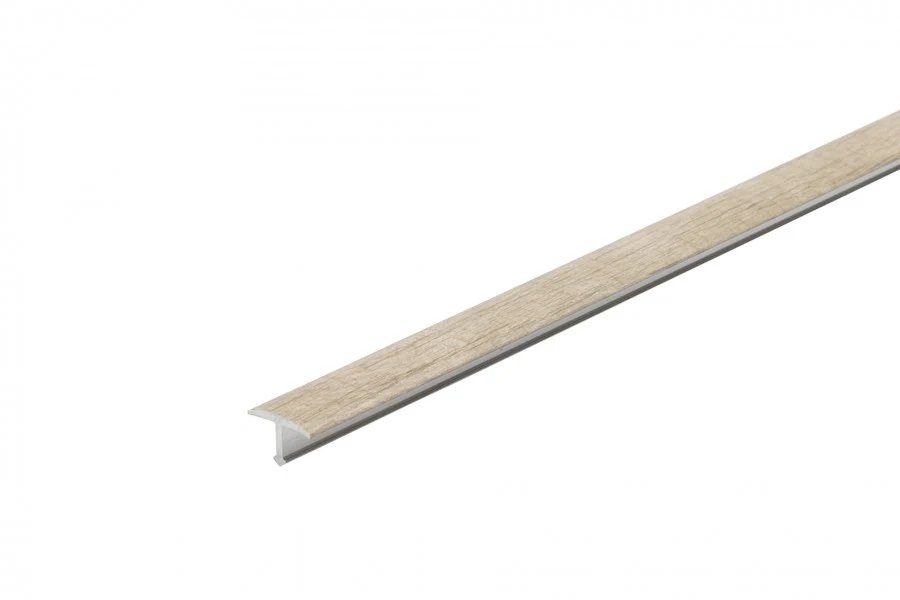 Profil fugowy gładki aluminium laminat 14mm 2,5m Dąb Avero
