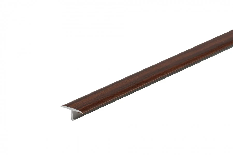 Profil fugowy gładki aluminium laminat 20mm 2,5m Orzech