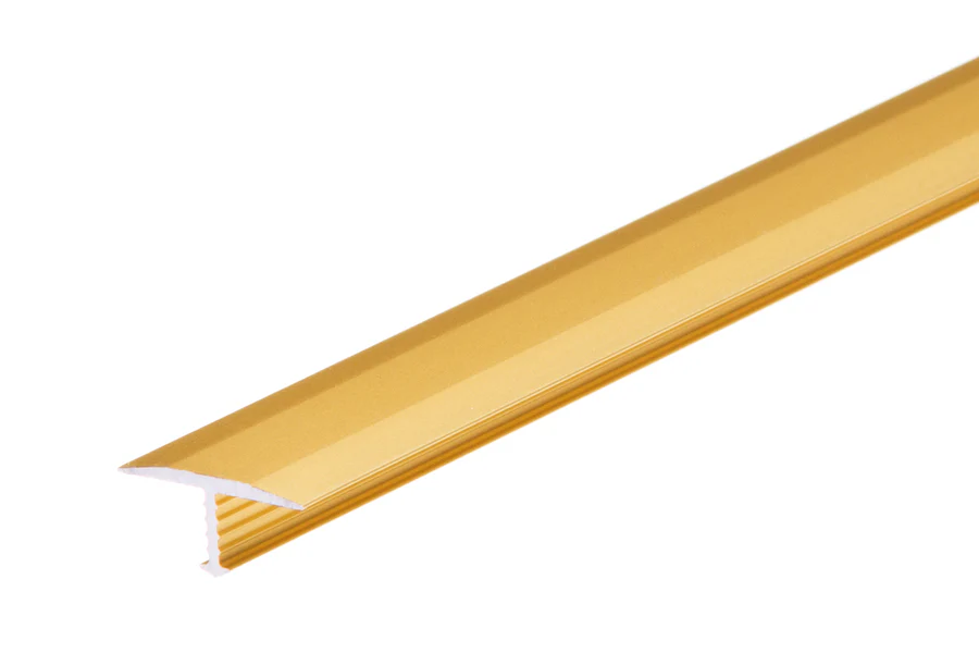 Profil fugowy łączący aluminium anoda 18mm 1m Złoty
