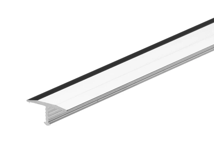 Profil fugowy łączący aluminium poler 18mm 1m Srebrny