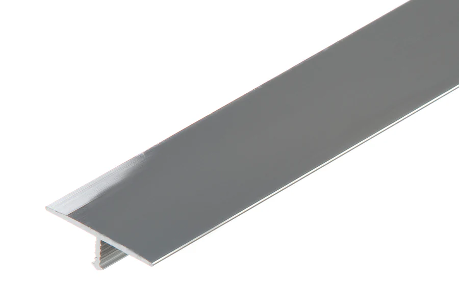Profil fugowy łączący aluminium poler 26mm 2m Srebrny