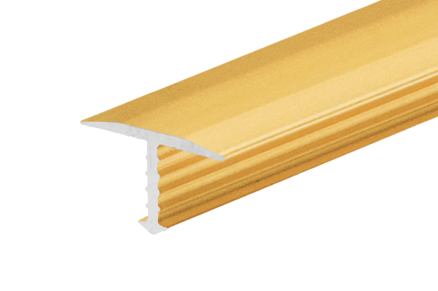 Profil fugowy aluminiowy łączący 13mm Cezar Złoty Mat 2,50m