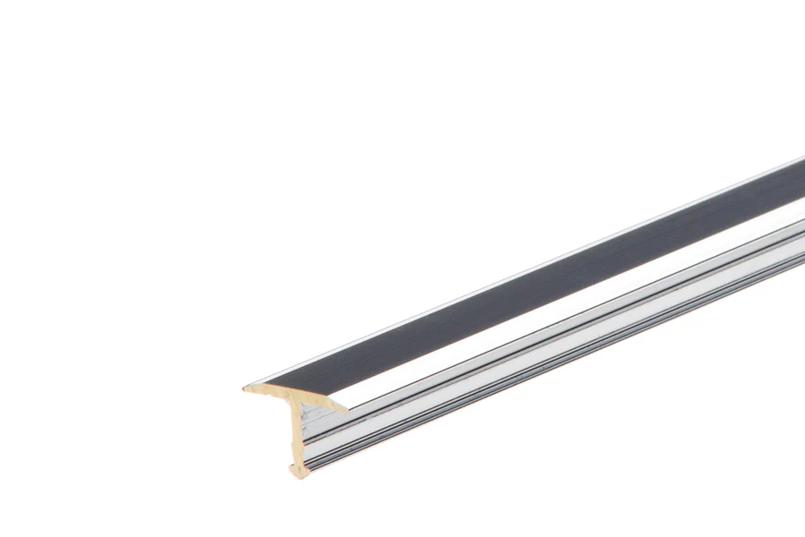 Profil fugowy mosiężny T13 łączący 13mm L= 2,70m Chrom
