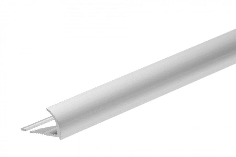 Profil krawędziowy owalny aluminium anoda 12mm 1m Srebrny