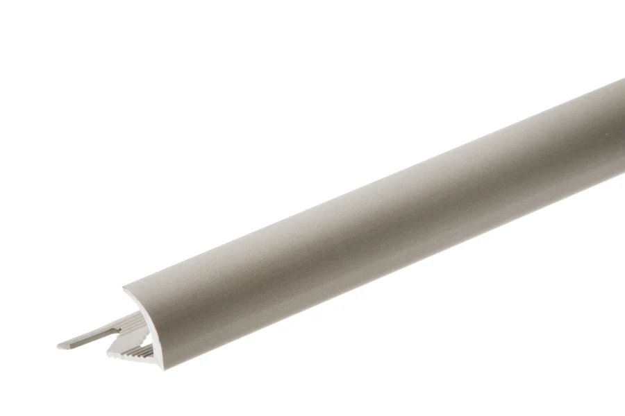 Profil krawędziowy owalny aluminium anoda 12mm 2,5m Szampan