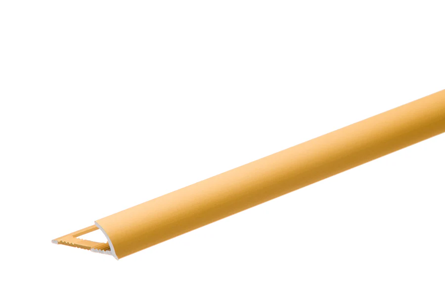 Profil krawędziowy owalny aluminium anoda 8mm 2,5m Złoty