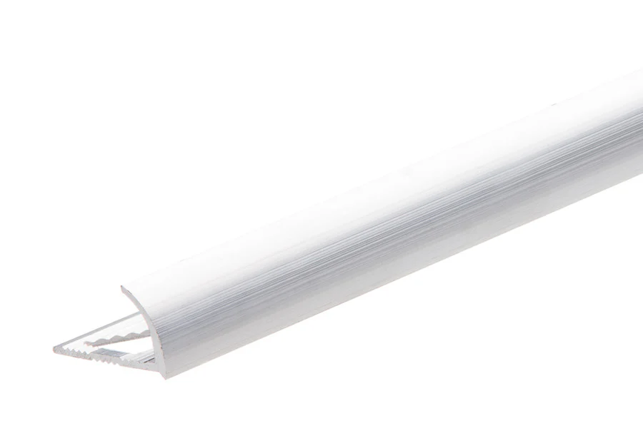 Profil krawędziowy owalny aluminium naturalne 12mm 2,5m Srebrny