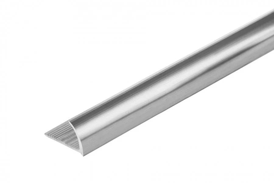Profil krawędziowy owalny aluminium poler 12mm 2,5m Srebrny