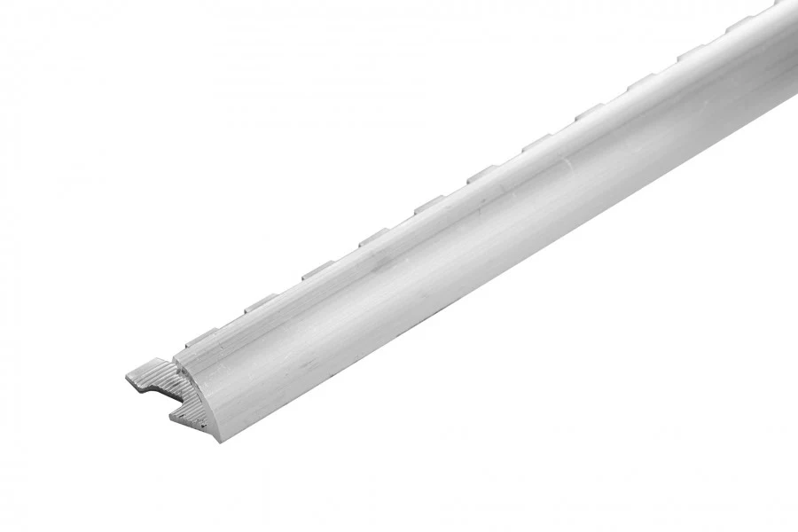 Profil krawędziowy owalny do łuków aluminium naturalne 10mm 2,5m Srebrny