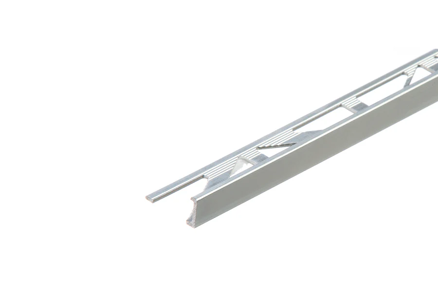 Profil narożny zakończeniowy do glazury aluminium naturalne 8mm 1m Srebrny