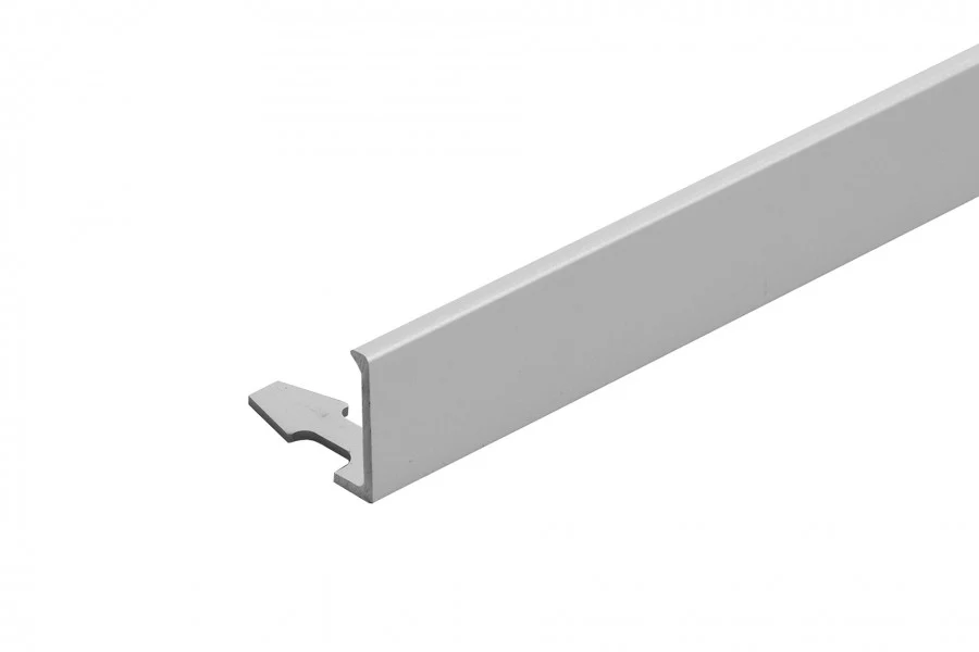 Profil narożny zakończeniowy do glazury do łuków aluminium anoda 15mm 2,5m Srebrny