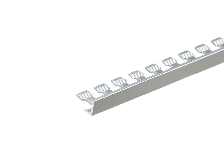 Profil narożny zakończeniowy do glazury do łuków aluminium naturalne 8mm 1m Srebrny