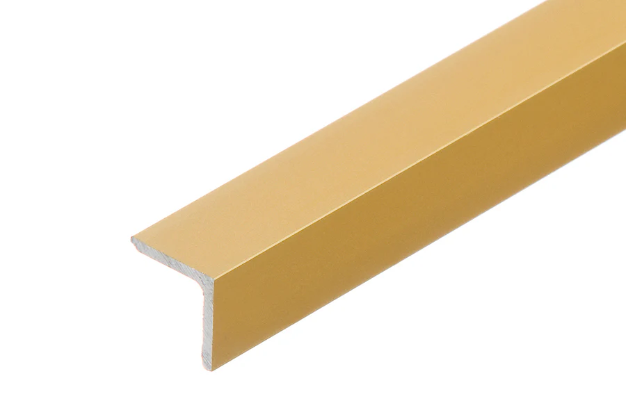 Profil ochronny kątownik aluminium anoda 12x12x1,5mm 1m Złoty