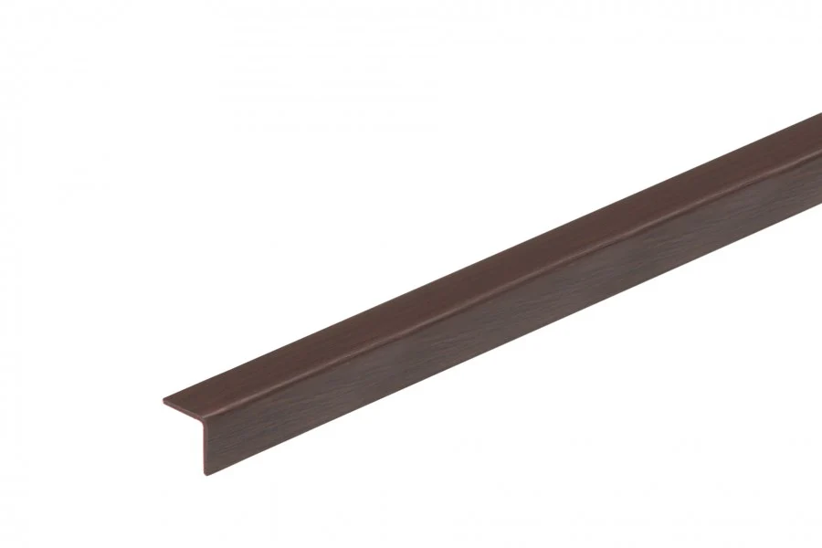 Profil ochronny kątownik PVC 10x10x1,1mm 2,75m Mahoń