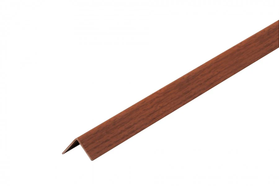 Profil ochronny kątownik PVC 10x10x1,1mm 2,75m Orzech Grecki
