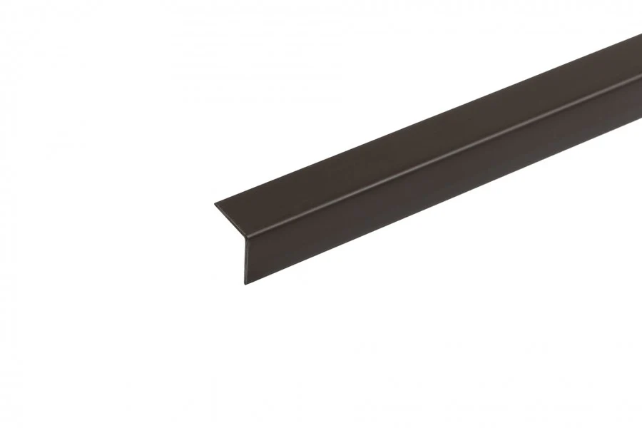 Profil ochronny kątownik PVC 15x15x1,1mm 1m Brązowy