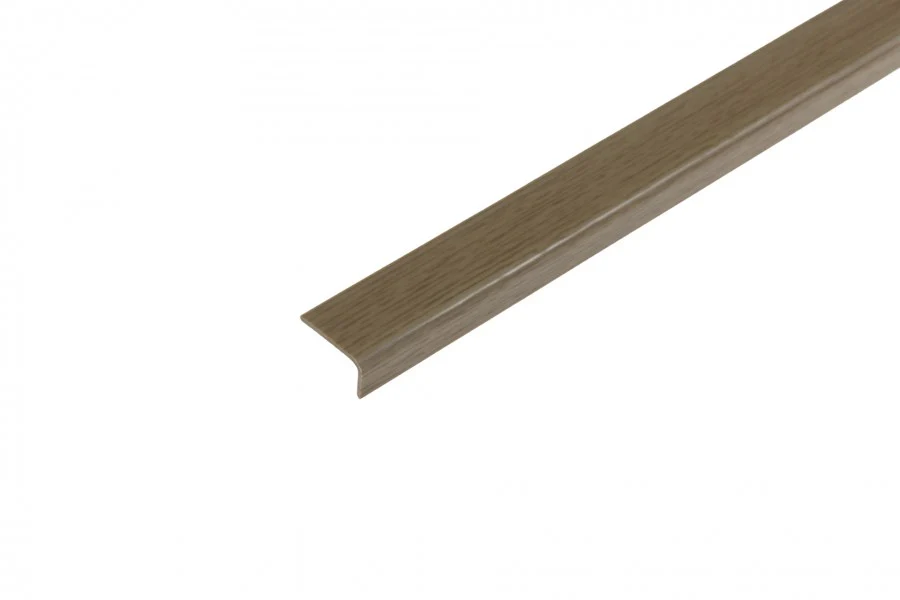 Profil ochronny kątownik PVC 20x10x1,1mm 2,75m Dąb Ciemny