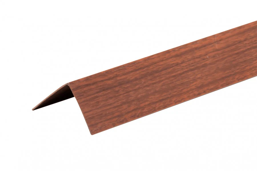 Profil ochronny kątownik PVC 25x25x1,1mm 2,75m Orzech Grecki