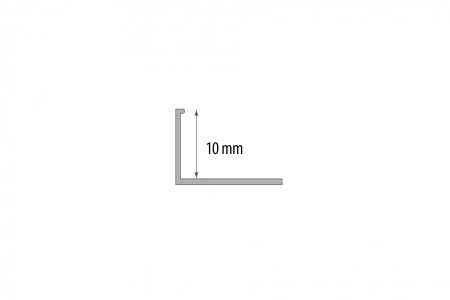 Profil ozdobny do glazury PVC 10mm 2,5m Brązowy - Image 2