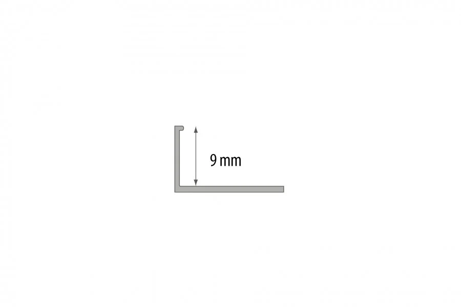 Profil ozdobny do glazury PVC 9mm 2,5m Biały - Image 2
