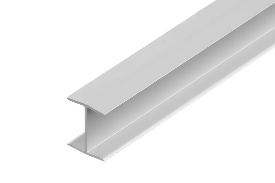 Profil połączeniowy do płyt forma H aluminium anoda 2m Srebrny