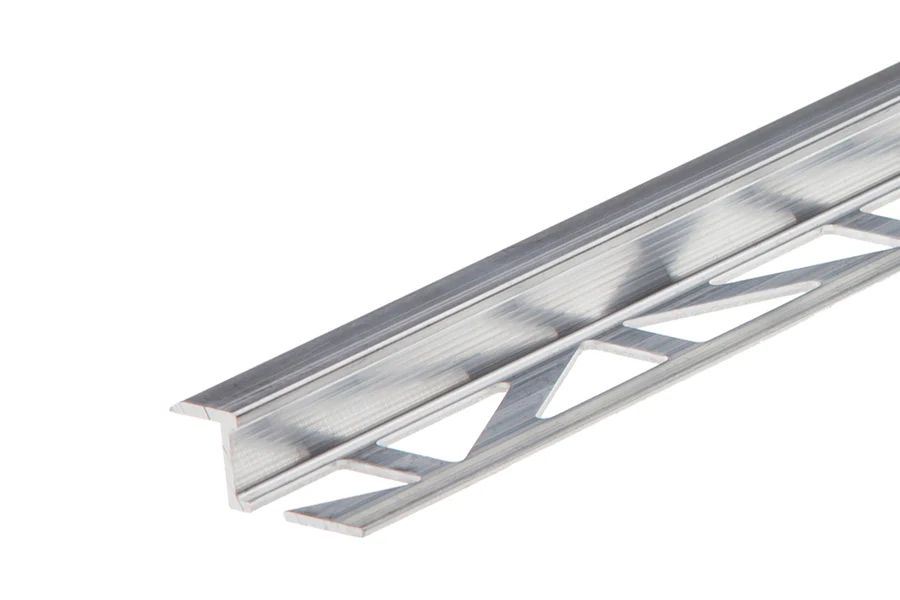 Profil połączeniowy płaski do glazury aluminium naturalne 2,5m Srebrny