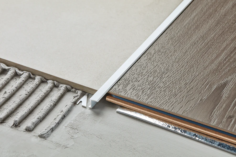 Profil połączeniowy płaski do glazury aluminium poler 2,5m Srebrny - Image 3