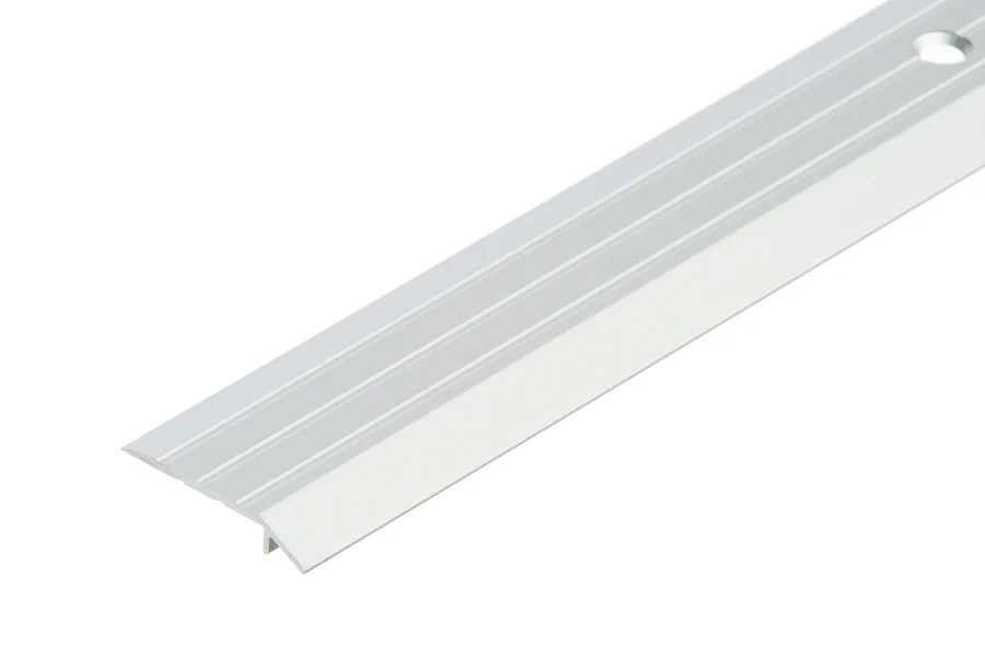 Profil progowy ochronny skośny aluminium anoda 30mm 1,8m Srebrny
