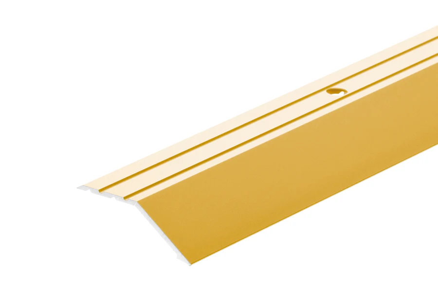 Profil progowy ochronny skośny aluminium anoda 45mm 2m Złoty