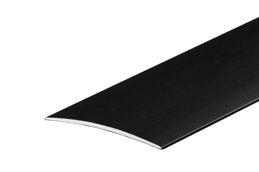 Profil progowy owalny klejony aluminium anoda 80mm 2m Brązowy