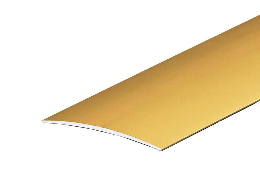 Profil progowy owalny klejony aluminium anoda 80mm 2m Złoty