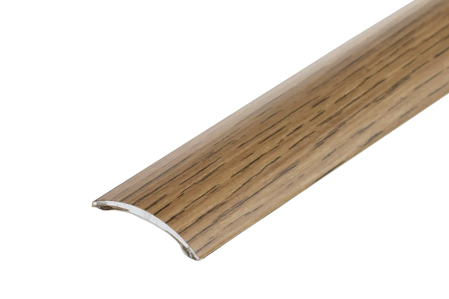 Profil progowy owalny klejony aluminium laminat 30mm 0,9m Dąb