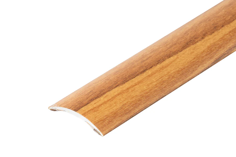 Profil progowy owalny klejony aluminium laminat 30mm 0,9m Orzech Złoty