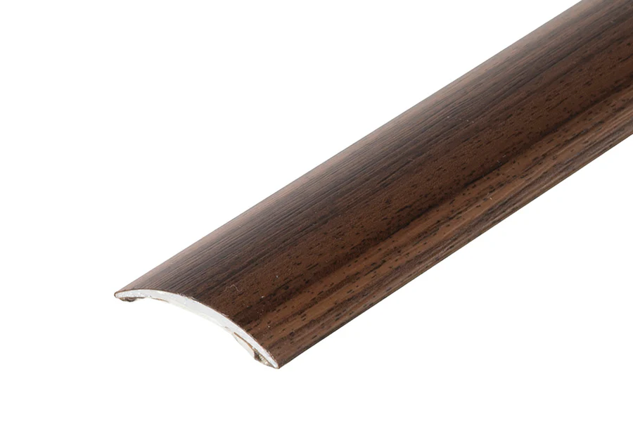Profil progowy owalny klejony aluminium laminat 30mm 1,8m Teak