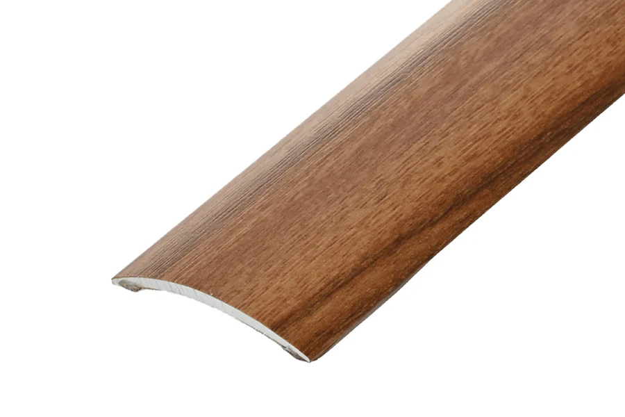 Profil progowy owalny klejony aluminium laminat 40mm 0,9m Orzech Złoty