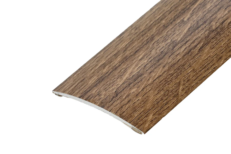 Profil progowy owalny klejony aluminium laminat 60mm 1m Dąb Palony