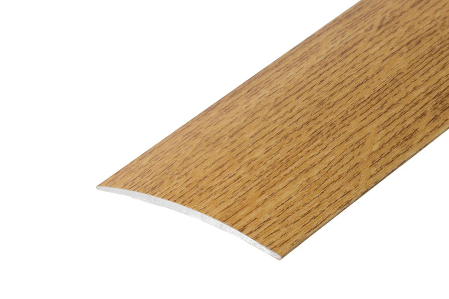 Profil progowy owalny klejony aluminium laminat 60mm 1m Dąb Złoty