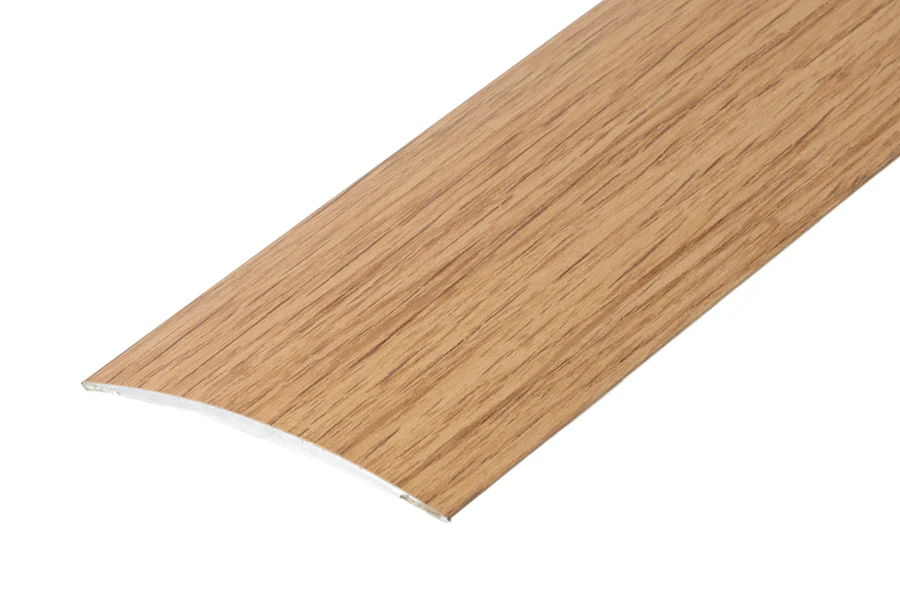 Profil progowy owalny klejony aluminium laminat 60mm 2m Dąb Hamilton