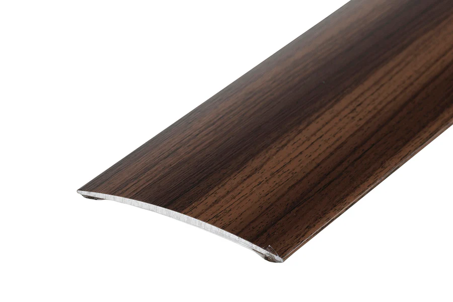 Profil progowy owalny klejony aluminium laminat 80mm 2m Teak