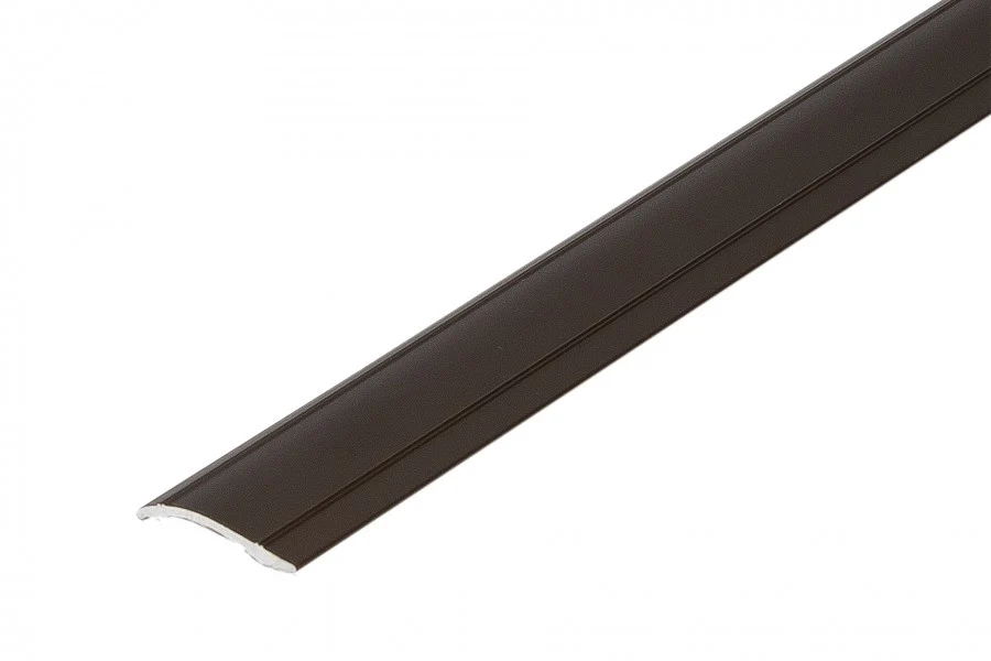 Profil progowy owalny wyrównujący klejony aluminium anoda 40mm 1m Oliwka