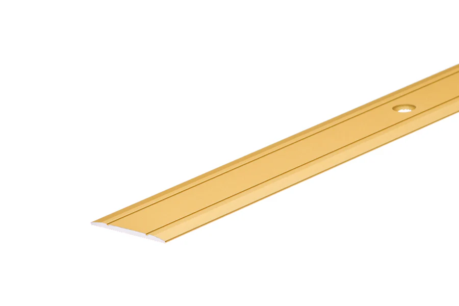 Profil progowy płaski aluminium anoda 30mm 2,5m Złoty