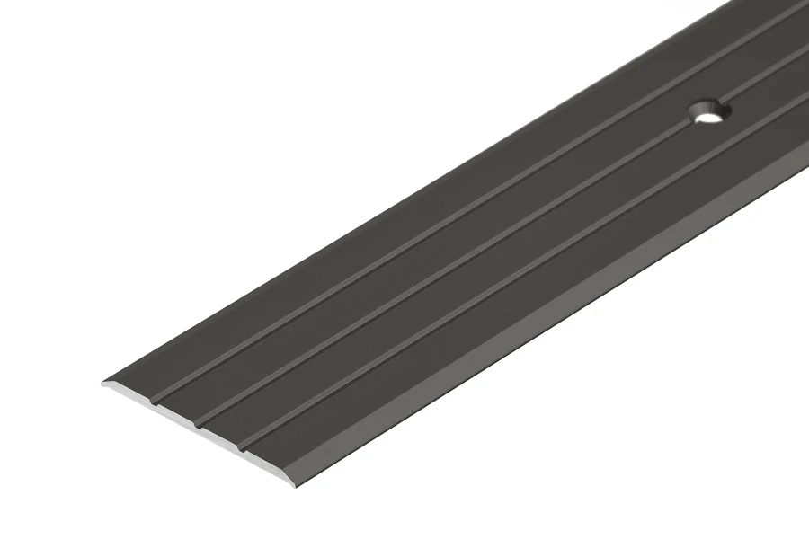 Profil progowy płaski aluminium anoda 40mm 1m Brązowy